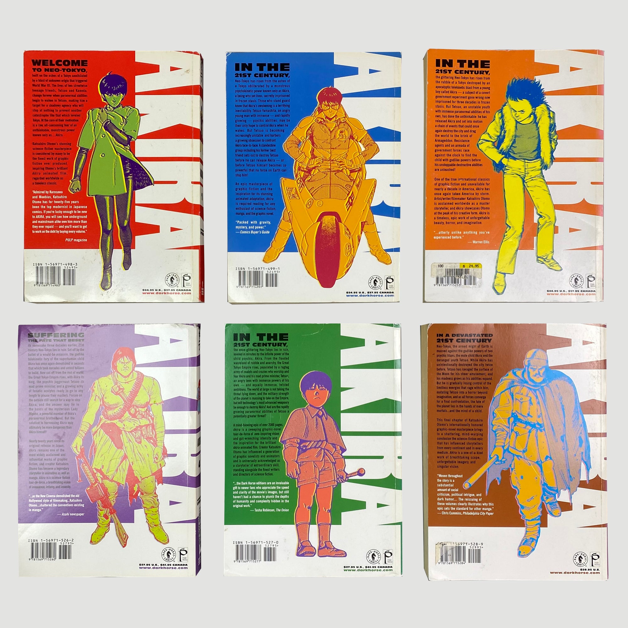 2000 Katsuhiro Otomo 'Akira' series 1-6