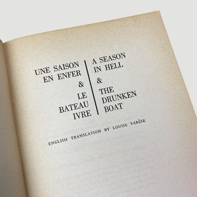 1961 Arthur Rimbaud 'A Season in Hell / The Drunken Boat