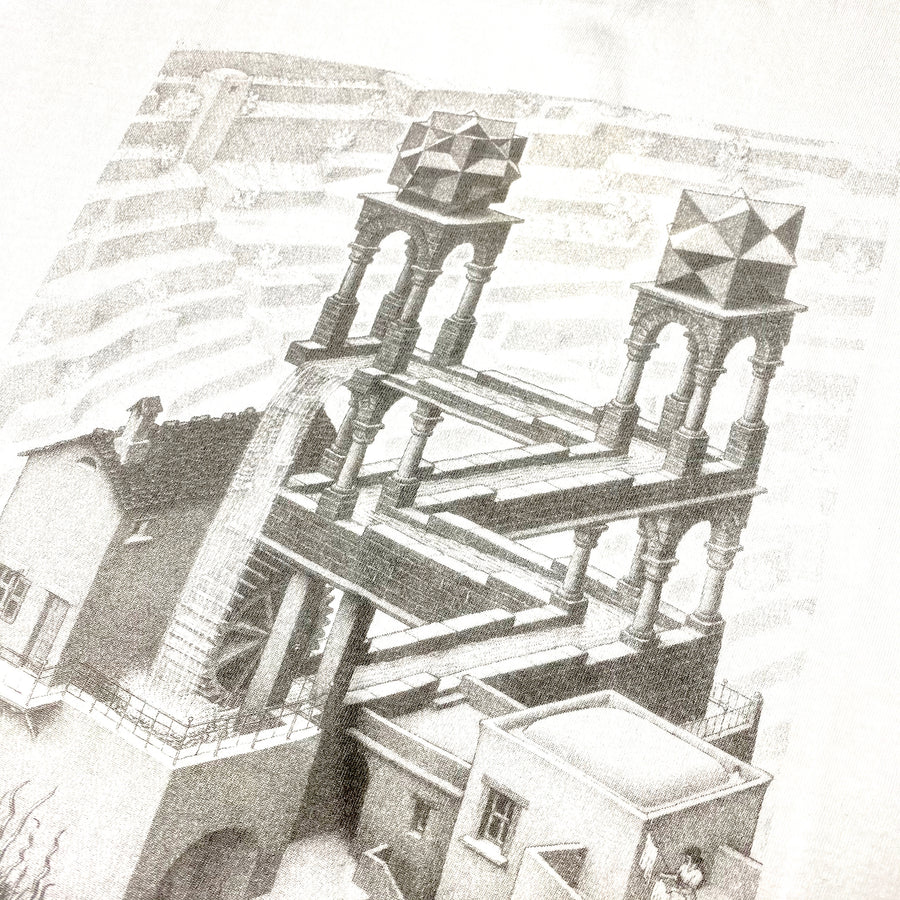 Early 00's M.C. Escher 'Waterfall' T-Shirt