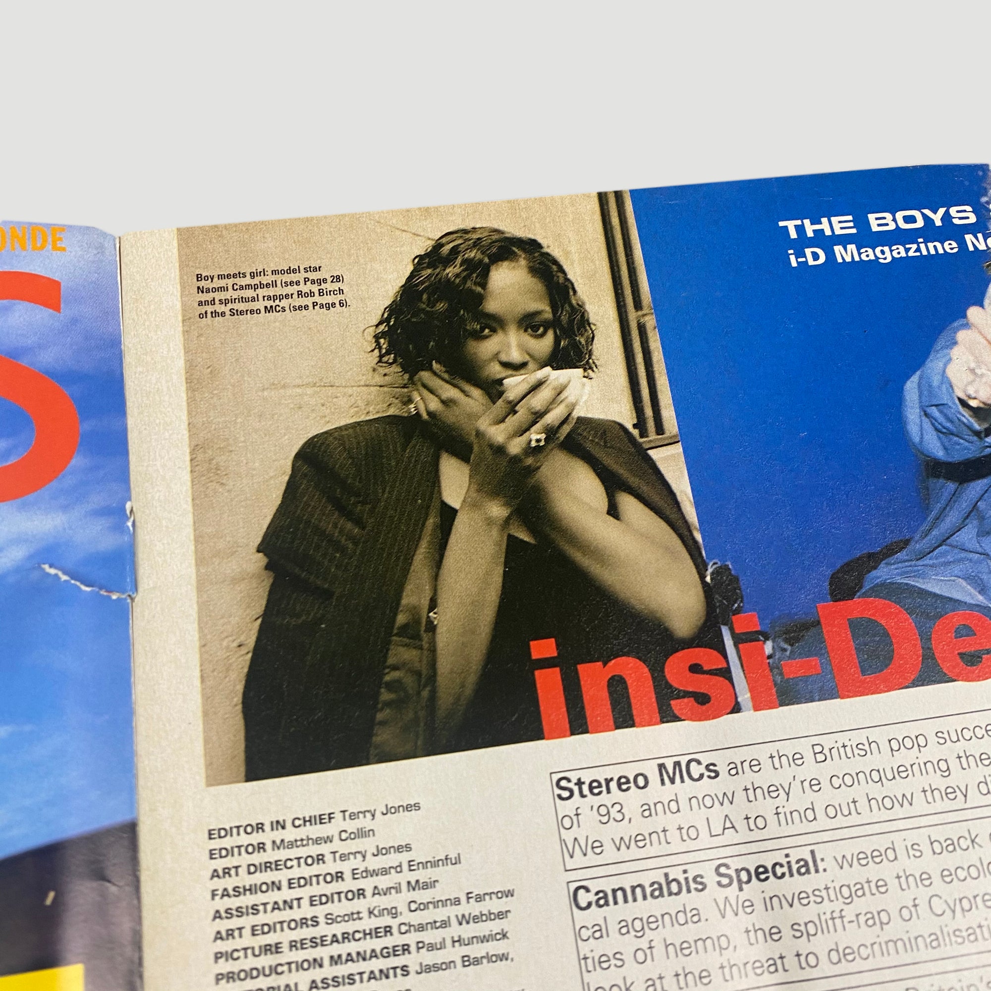 1993 i-D Magazine Naomi Campbell Issue