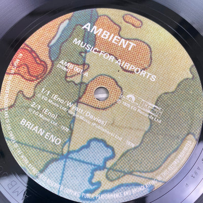 1979 Brian Eno 'Ambient 1 (Music For Airports)' LP