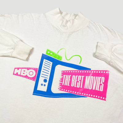 90's HBO 'The Best Movies' Mock Neck