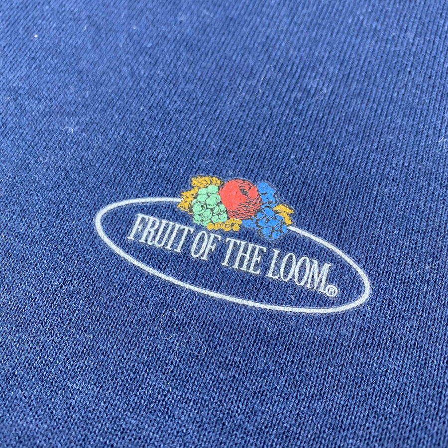 Late 80's Fruit Of The Loom Basic Navy Sweatshirt