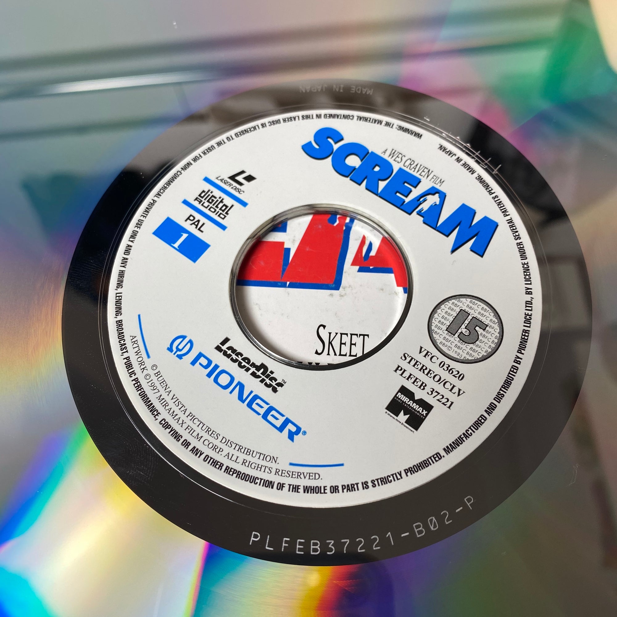 1997 Scream Japanese LaserDisc