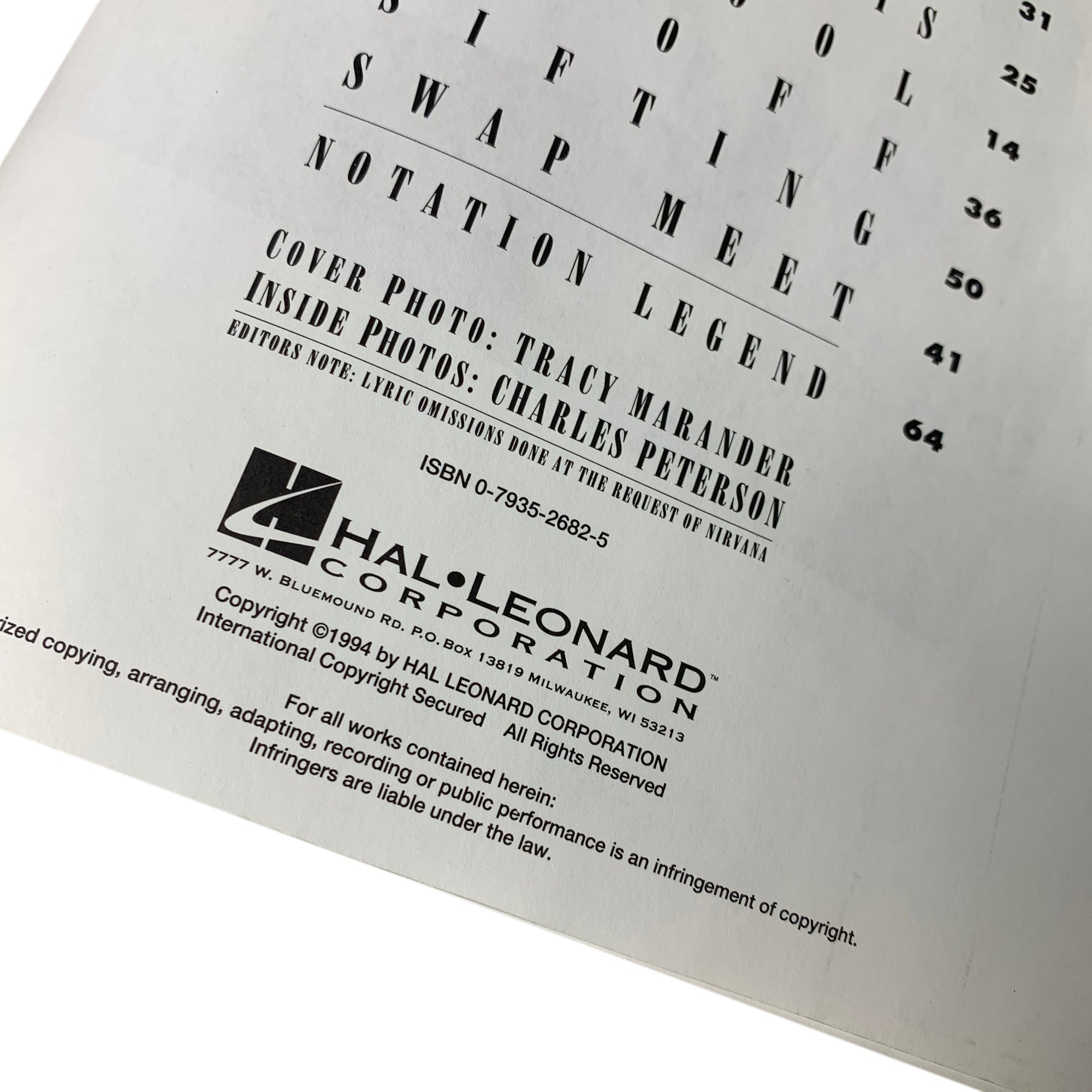 1994 Nirvana 'Bleach' Japanese Tab Book