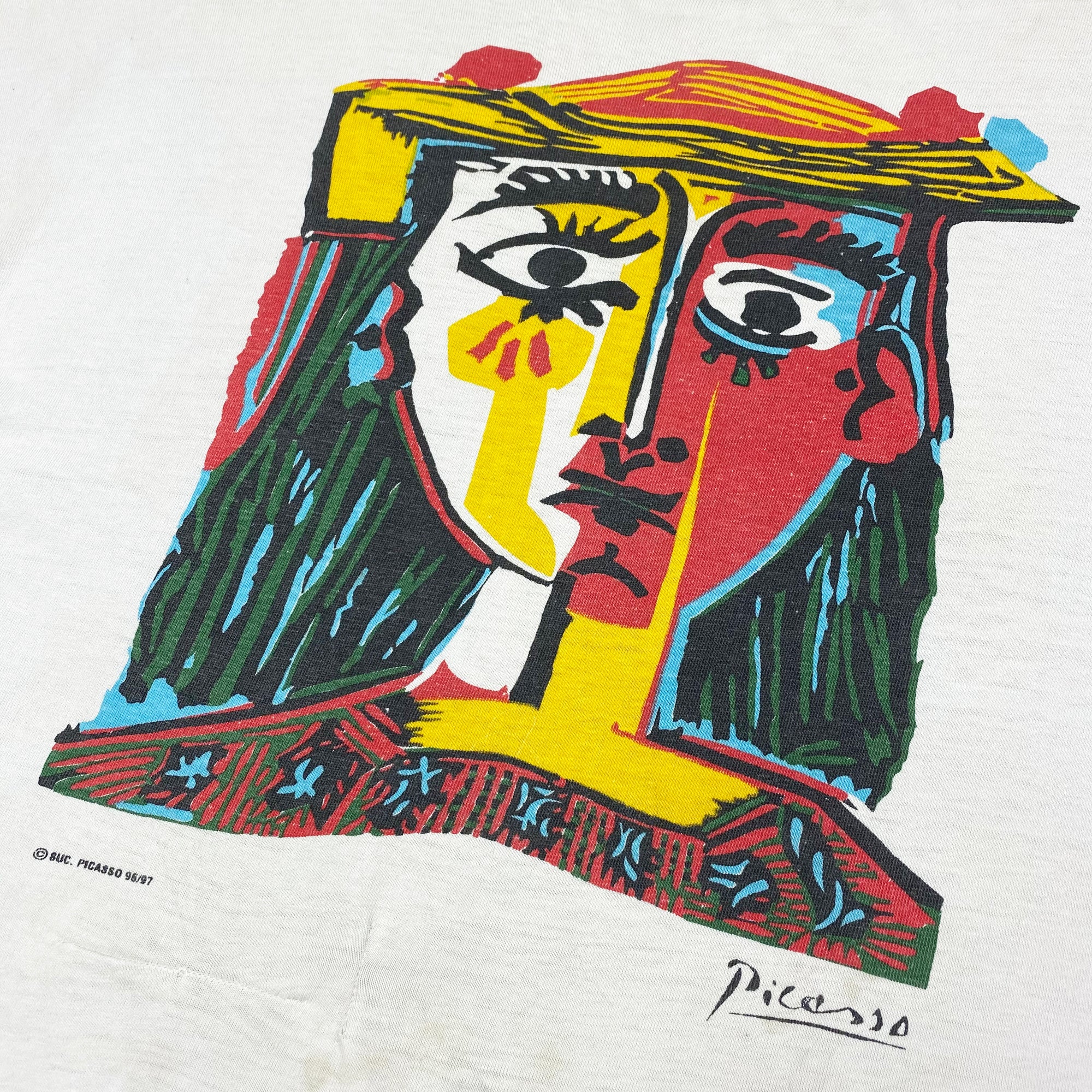 希少 90s Pablo Picasso Woman with Hat Tシャツ Unified Goods