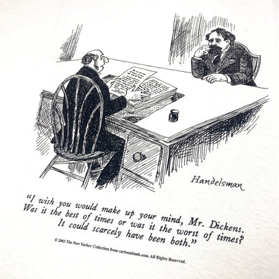 2002 The New Yorker 'Charles Dickens' T-Shirt