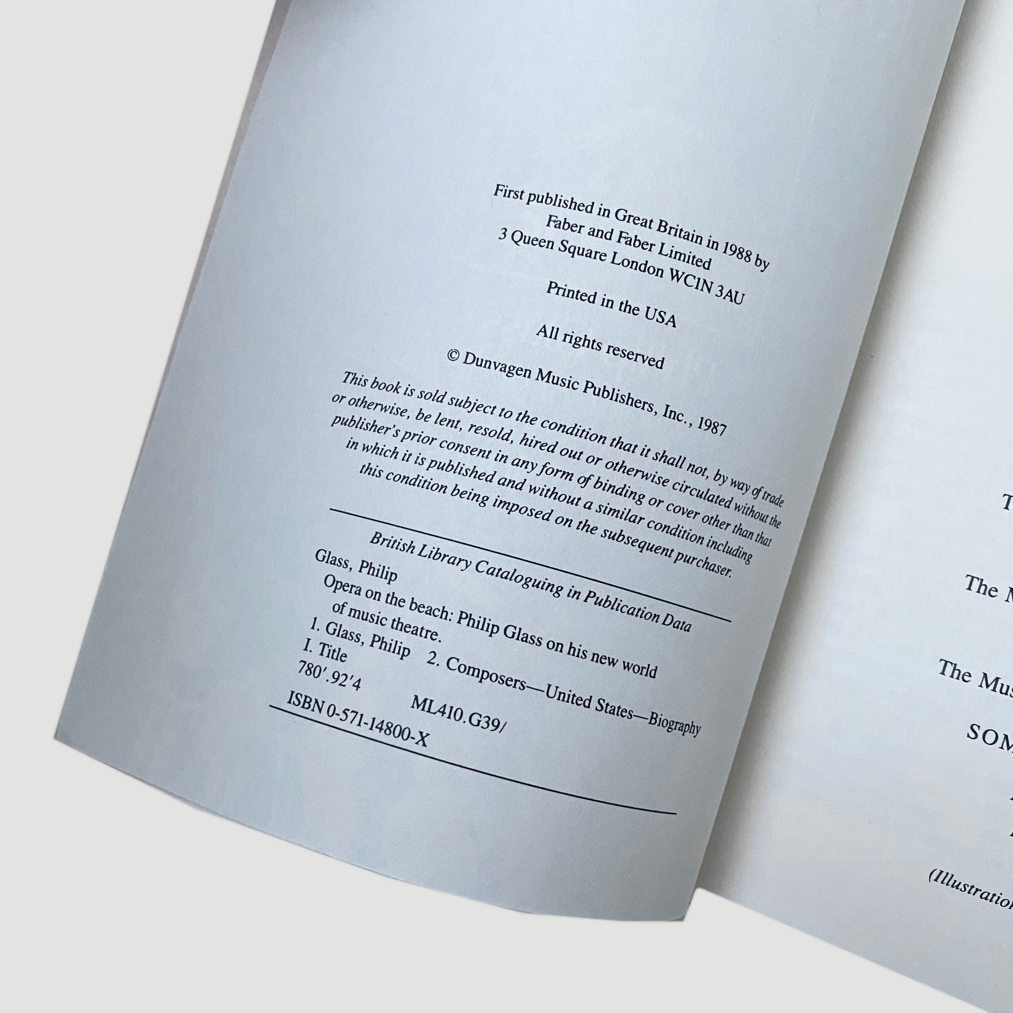 1988 Philip Glass 'Opera on the Beach'