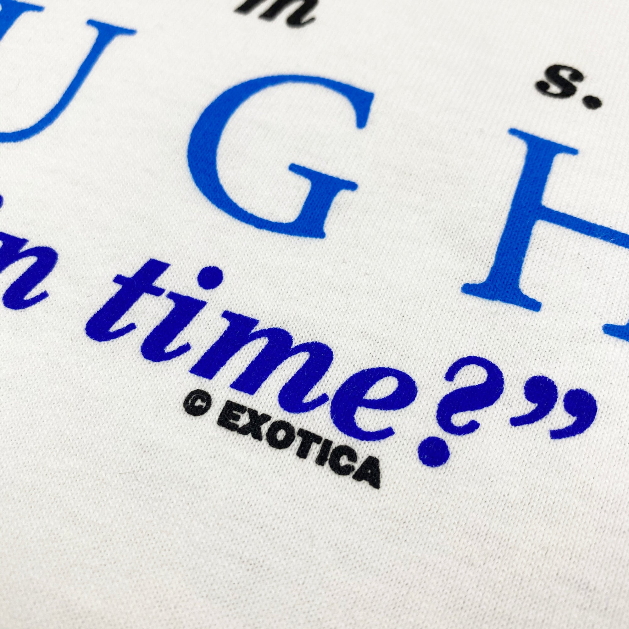 Mid 90's William Burroughs '3-D in Time' T-Shirt