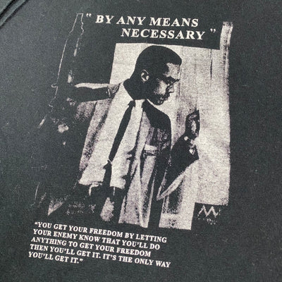 Early 00's Malcolm X 'By Any Means Necessary' T-Shirt