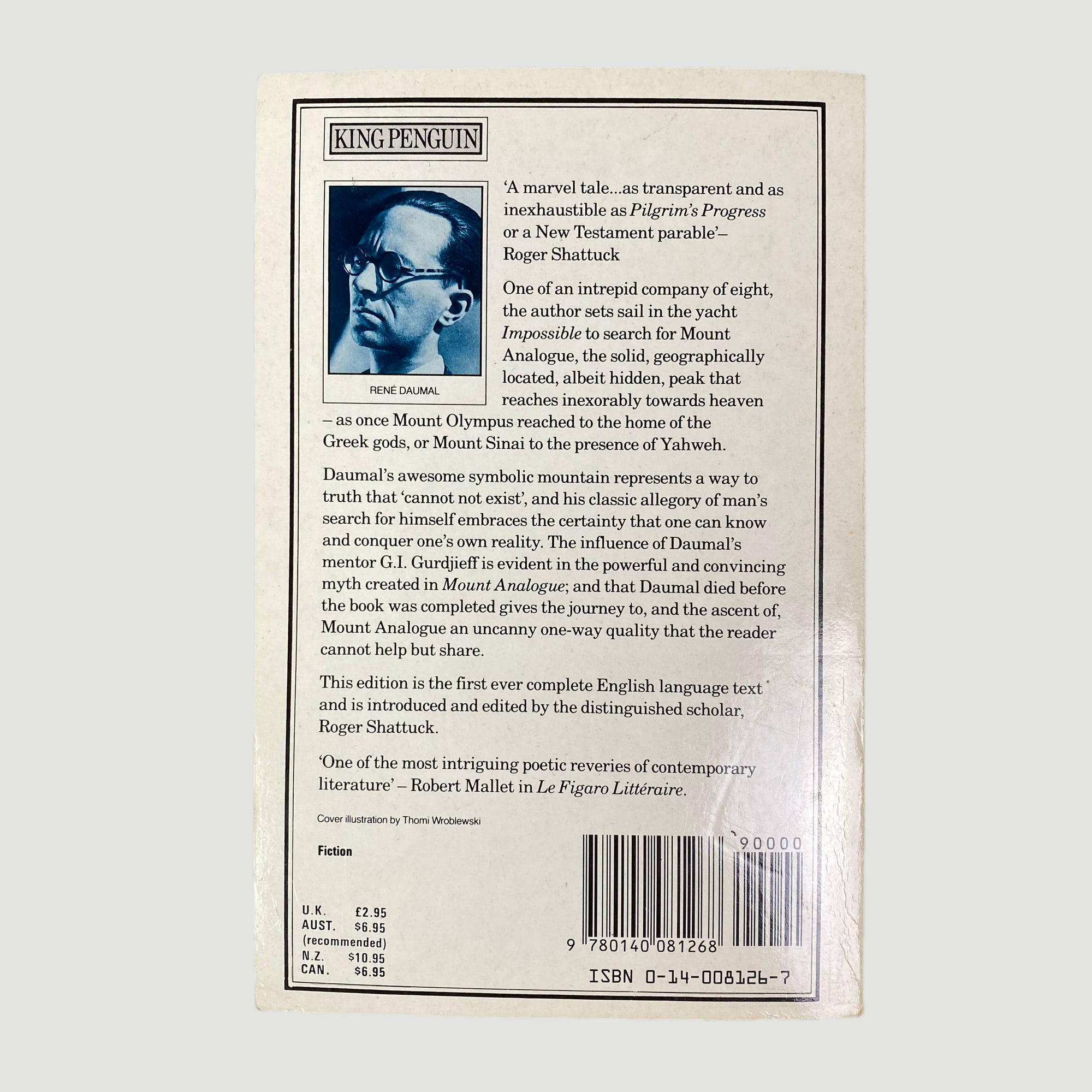 1986 René Daumal 'Mount Analogue'