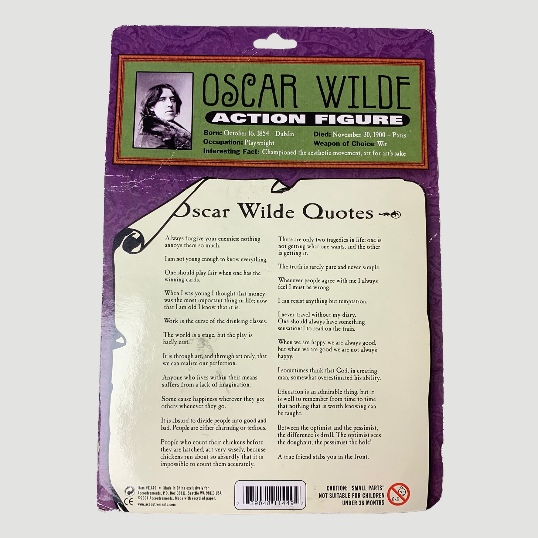 Early 00’s Oscar Wilde Action Figure