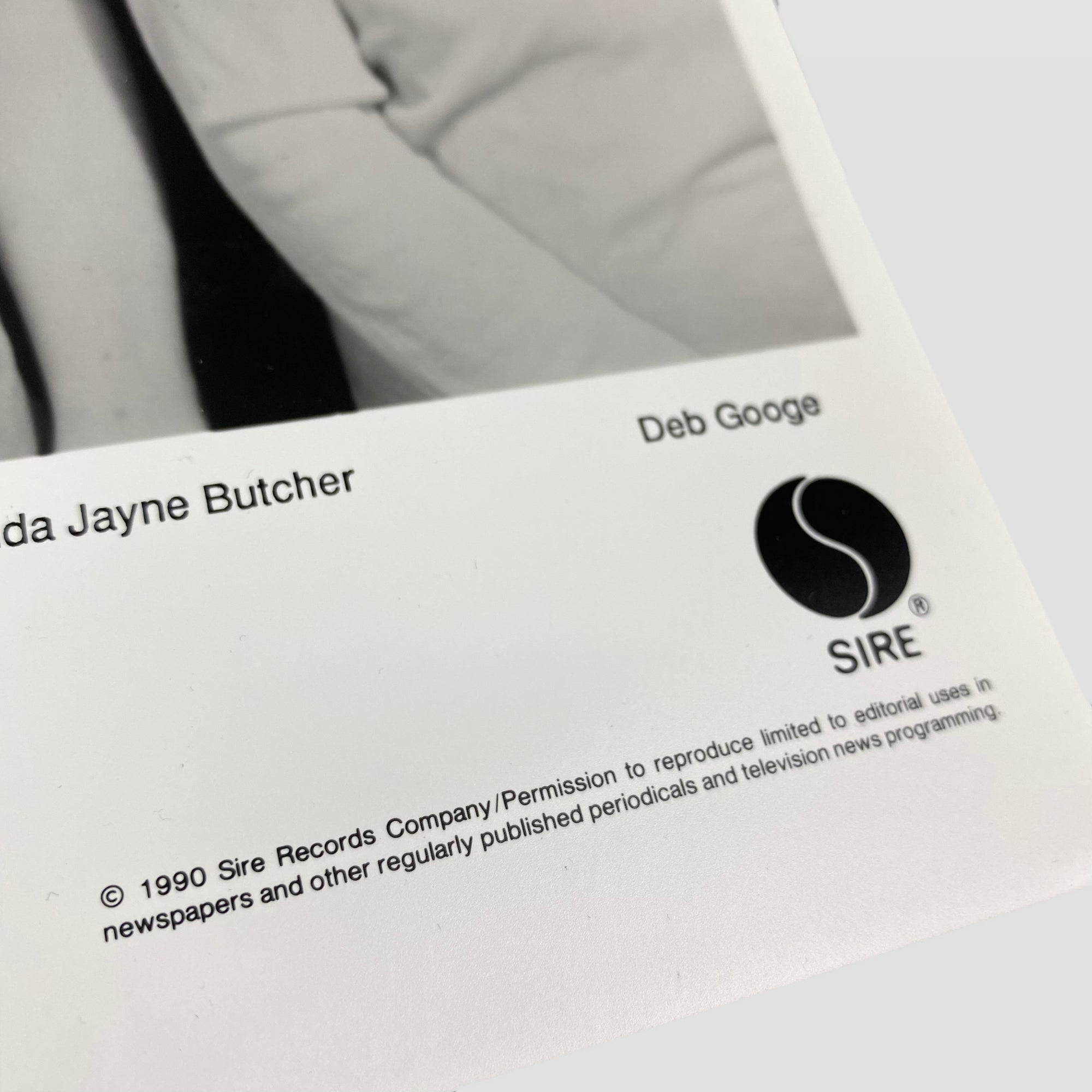 1990 My Bloody Valentine Sire Records Press Photo