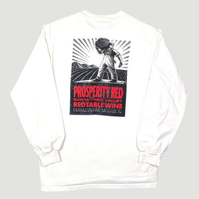 Early 90's Prosperity Red Wine Long Sleeve T-Shirt