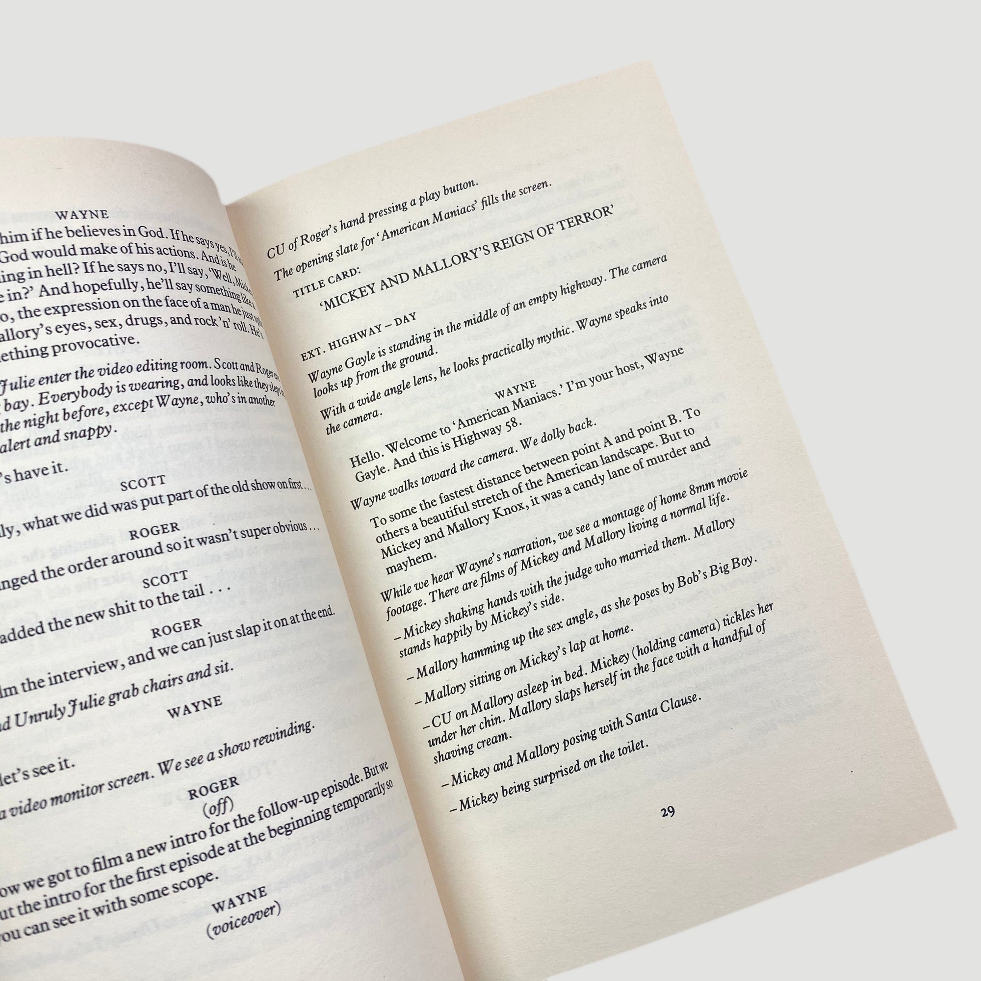 1995 Natural Born Killers Screenplay