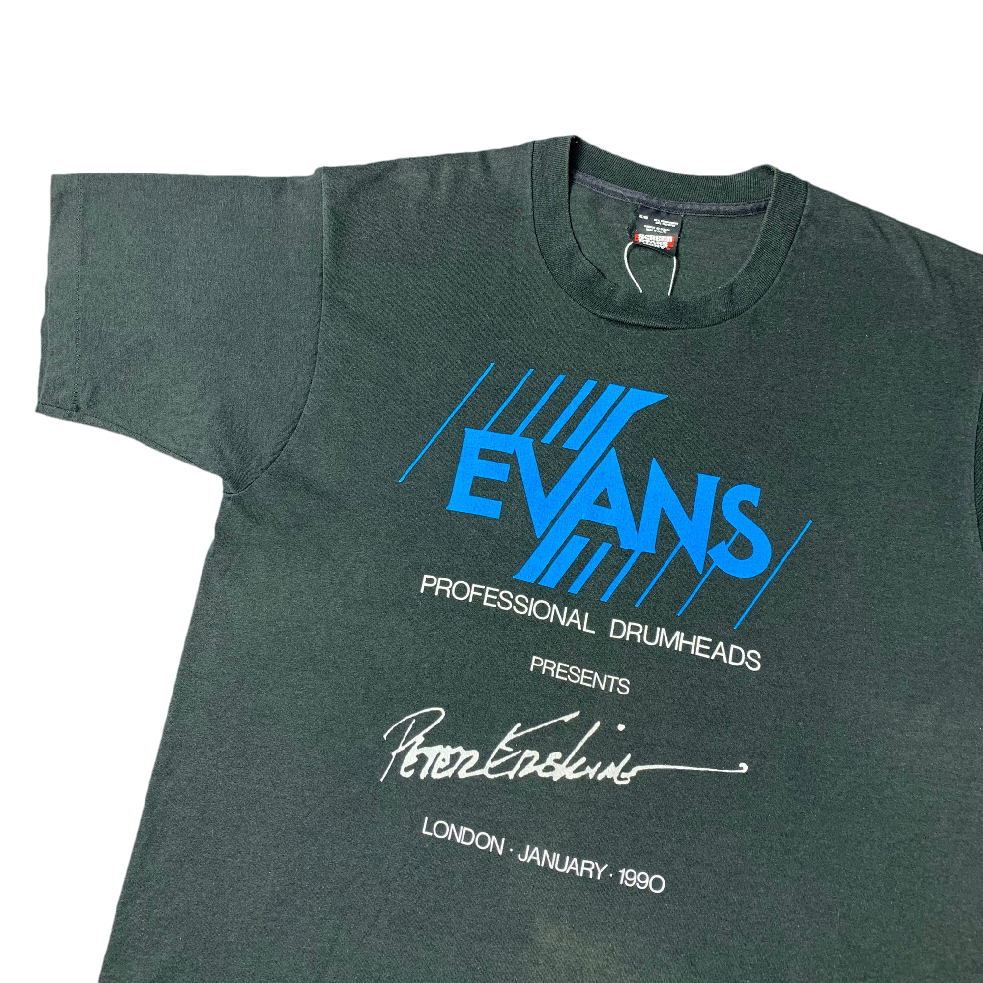 1990 Evans Drumheads Peter Erksine T-Shirt