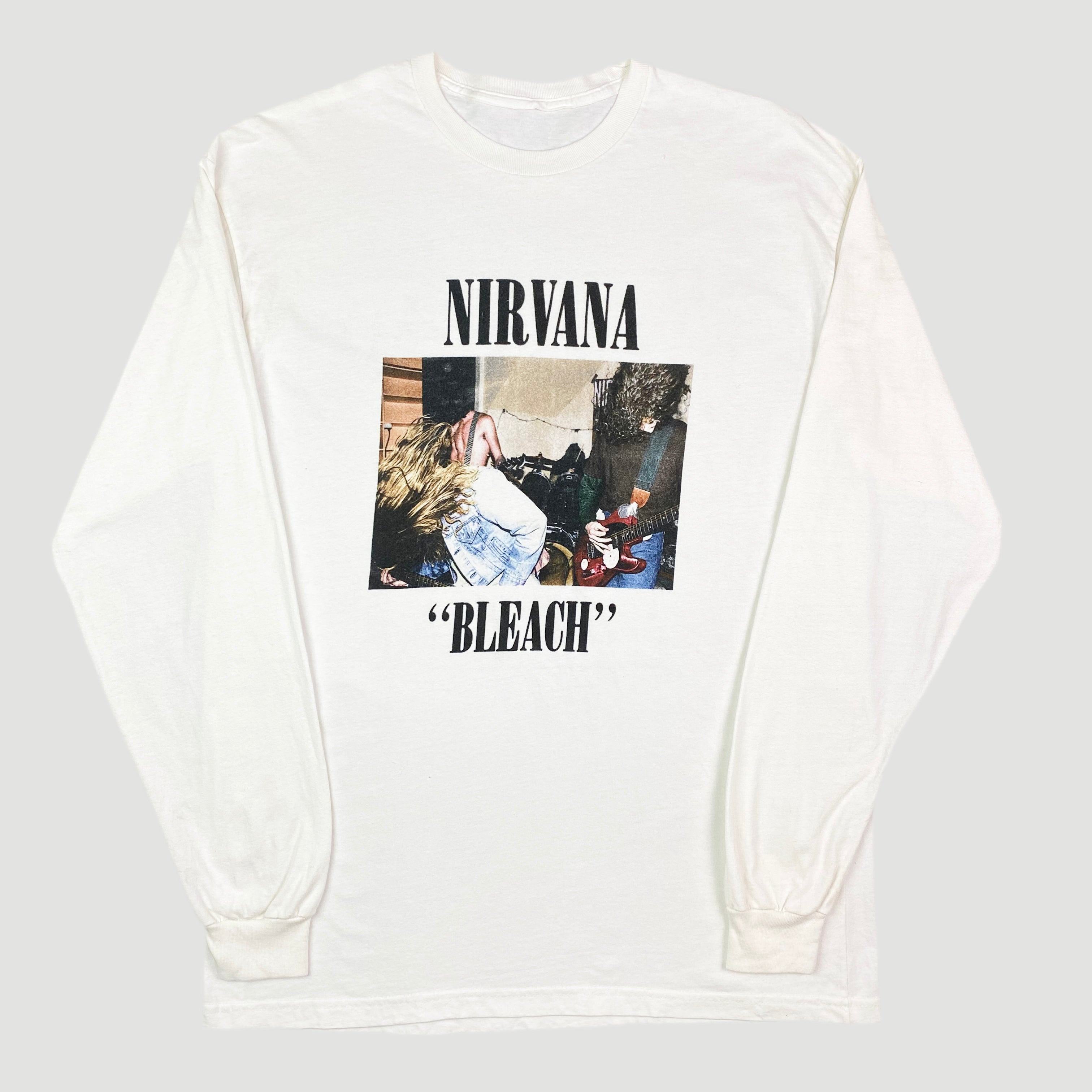 ⭐️未使用品NIRVANA BREACH Ｌ/Ｓ TEE Ｌサイズ USA製☆ Nirvana, Bleach, Large print, Reprint, Shirt Size XL | eBay