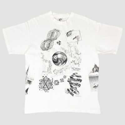 1990 M.C. Escher All Over Print T-Shirt