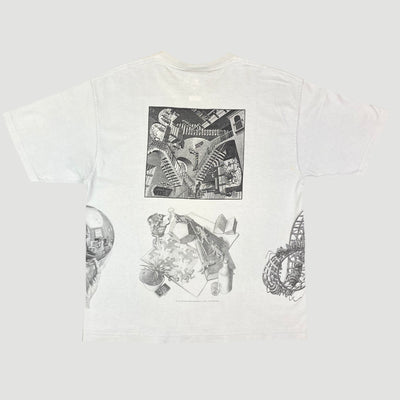 90's MC Escher All Over Graphic T-Shirt