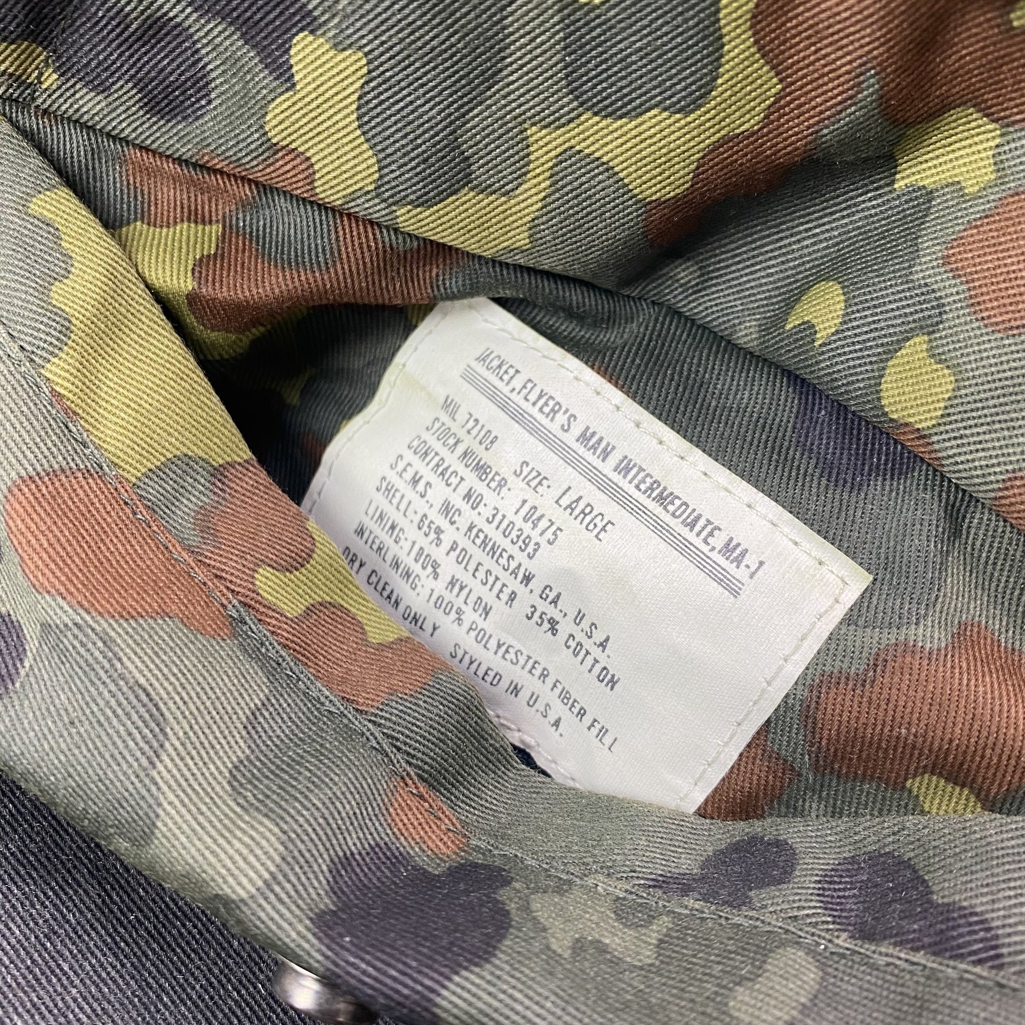 90's German Army MA1 Reversible Bomber Jacket