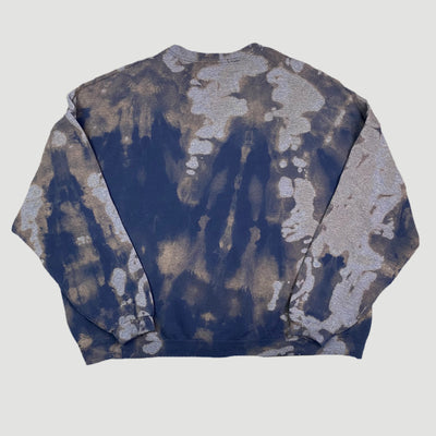 00's Bleached Navy Basic Oversized Sweatshirt