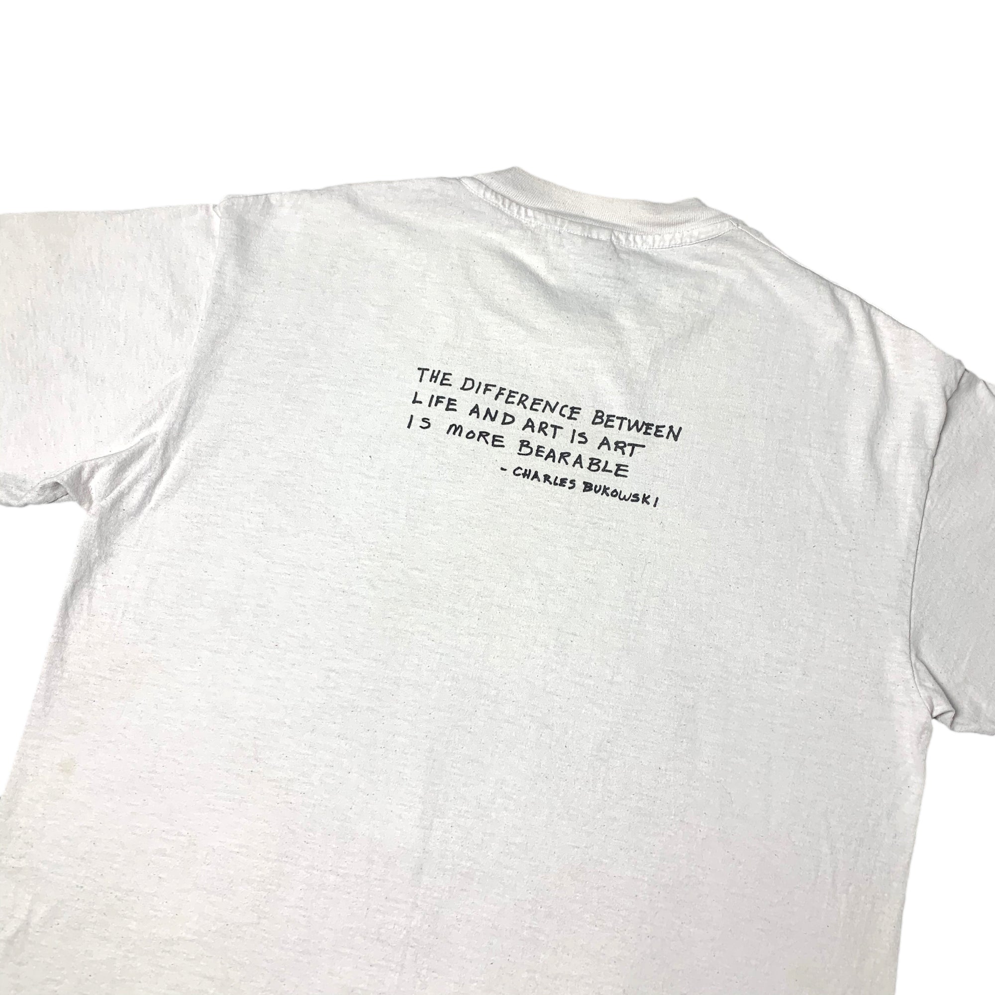 1994 Charles Bukowski 'Life And Art' T-Shirt