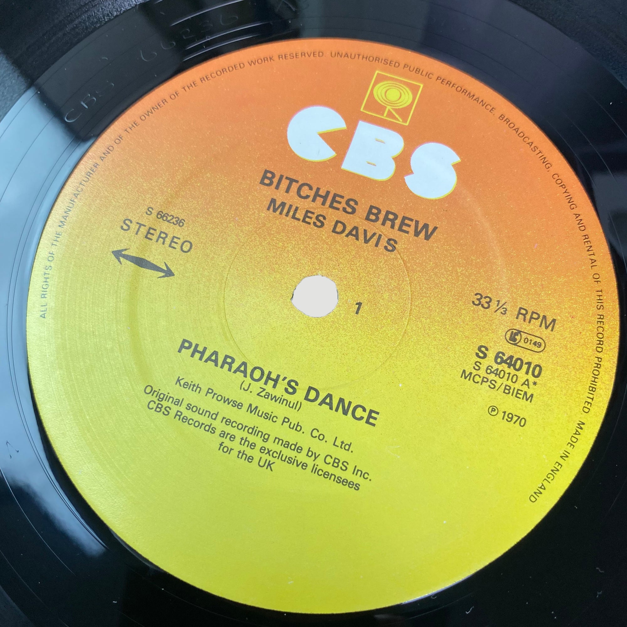 1970's Miles Davis ‎'Bitches Brew' 2LP