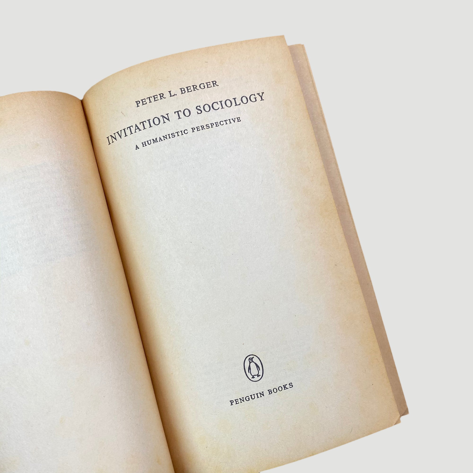 1972 Peter L. Berger 'Invitation to Sociology: A Humanist Perspective'