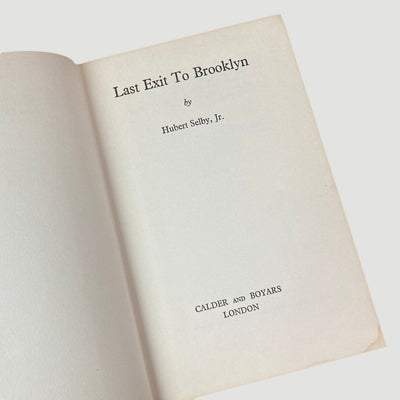1968 Hubert Selby Jr. 'Last Exit to Brooklyn' Post Trial Edition