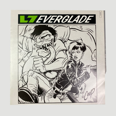 1992 L7 Everglade Etched Vinyl Single
