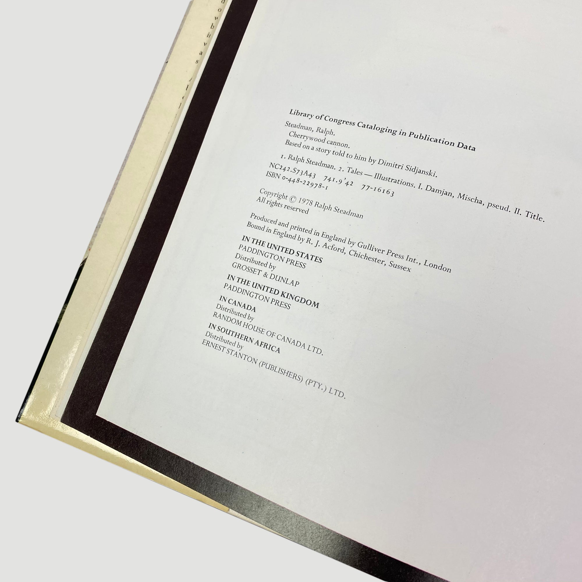 1978 Ralph Steadman 'Cherrywood Cannon'