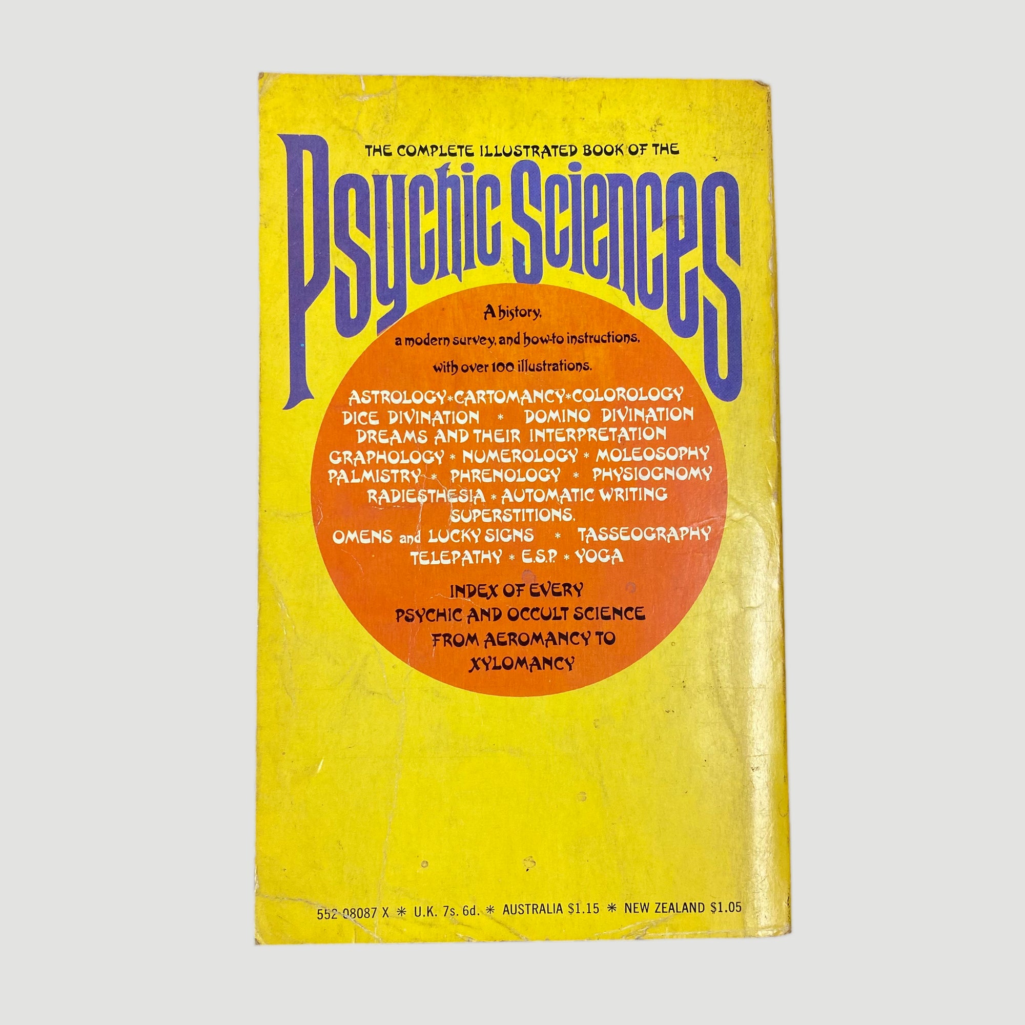 1969 Complete Illustrated Book Of The Psychic Sciences