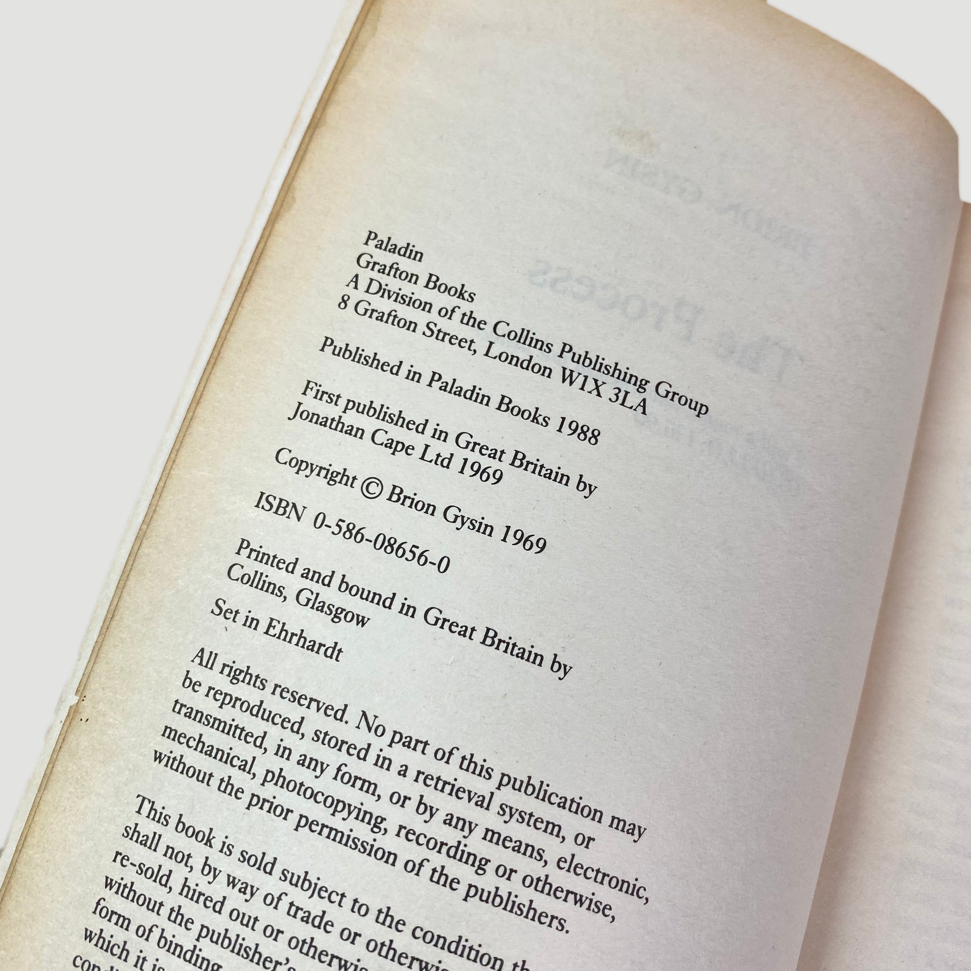 1988 Brion Gysin The Process (Keith Haring Cover)