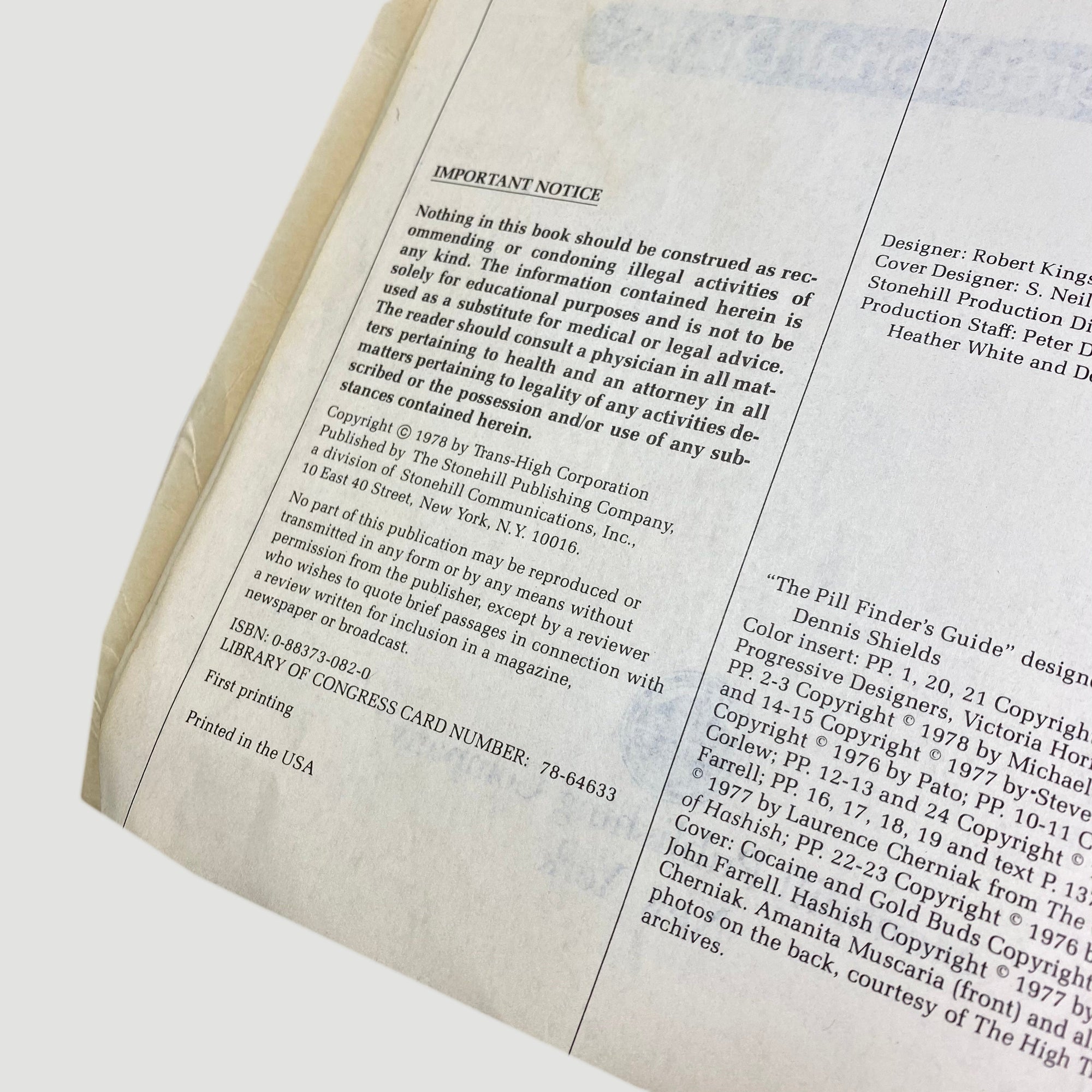 1978 High Times Encyclopedia of Recreational Drugs