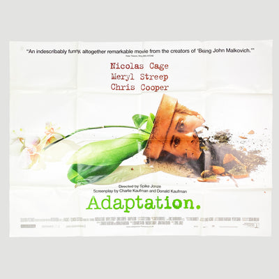 2002 Adaptation UK Quad Cinema Poster