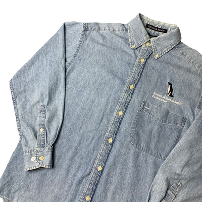 90's National Geographic Denim Chambray Work Shirt