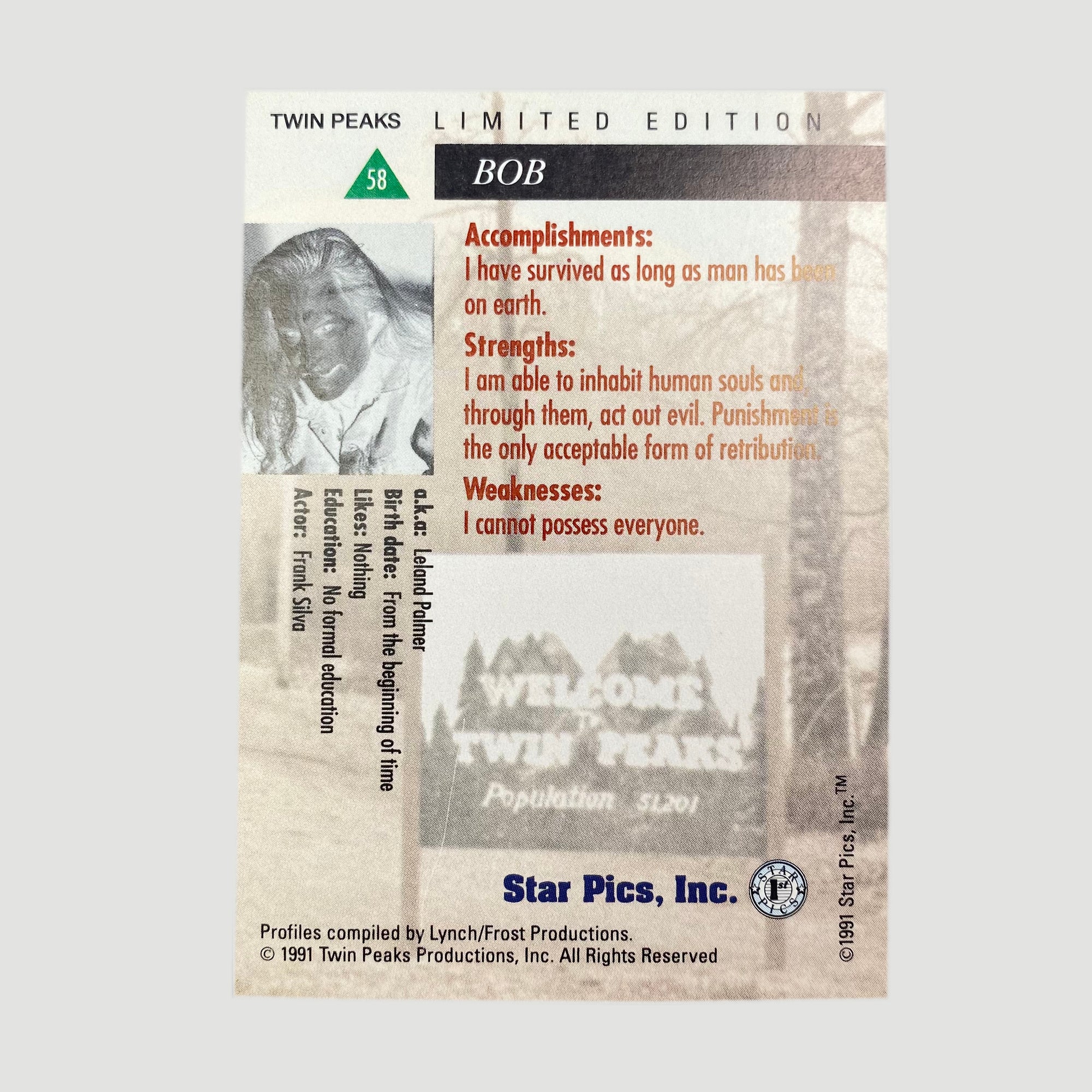 1991 Twin Peaks Trading Cards Boxed Set