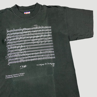 90's Wolfgang Mozart Score T-shirt