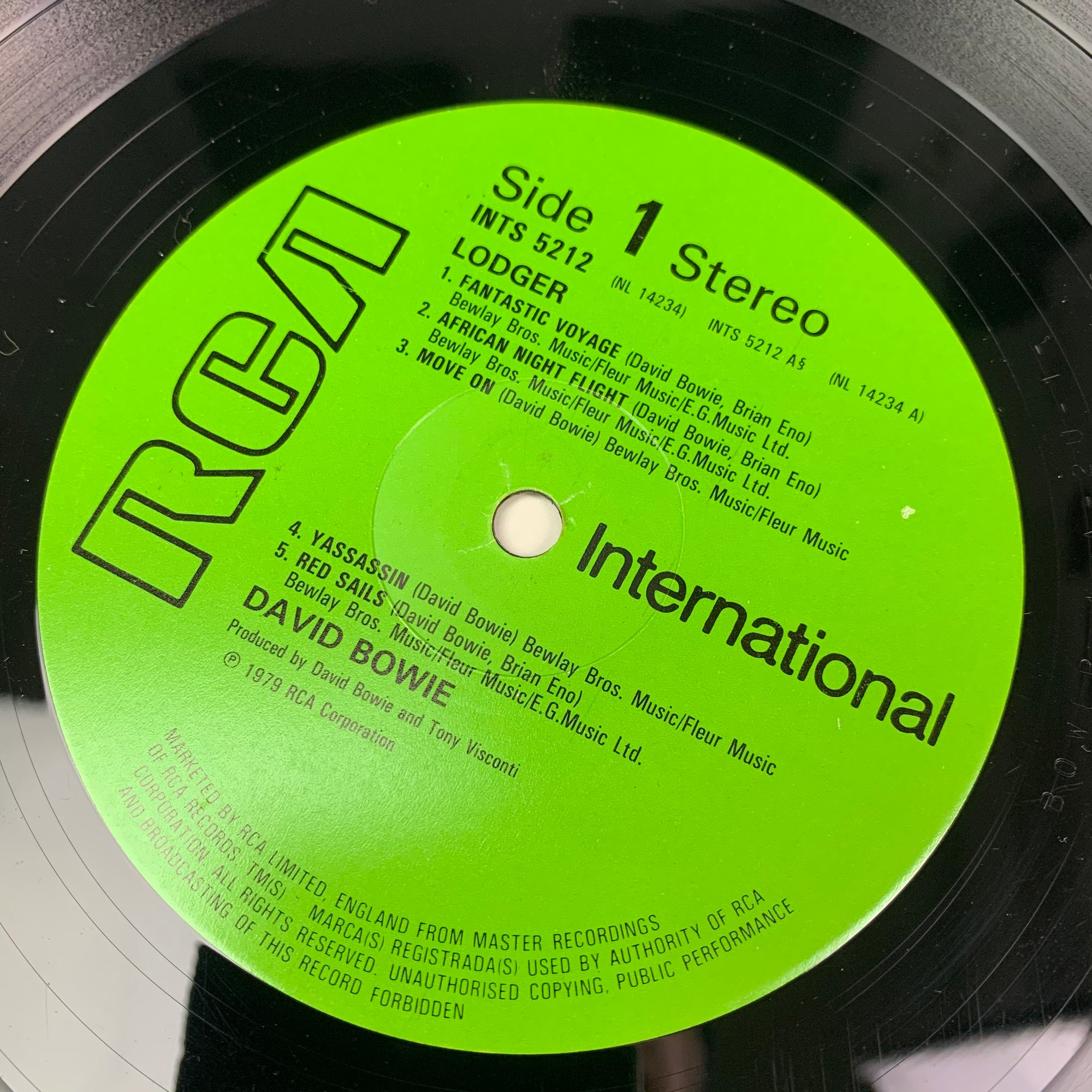 1982 David Bowie 'Lodger' LP