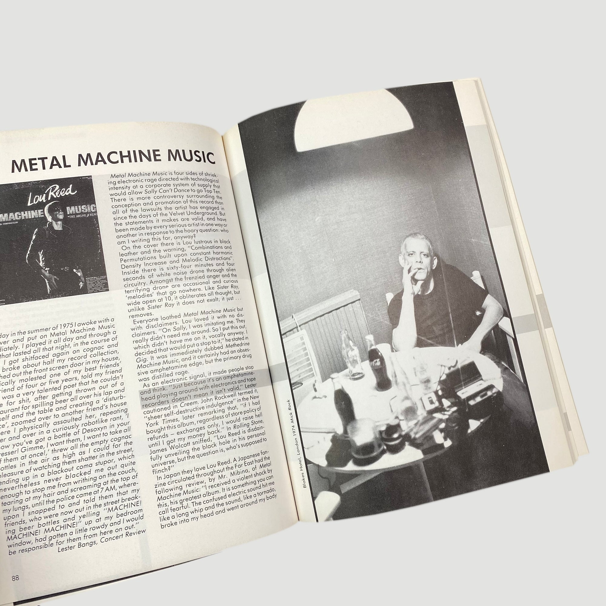 1982 Diana Clapton 'Lou Reed & The Velvet Underground'