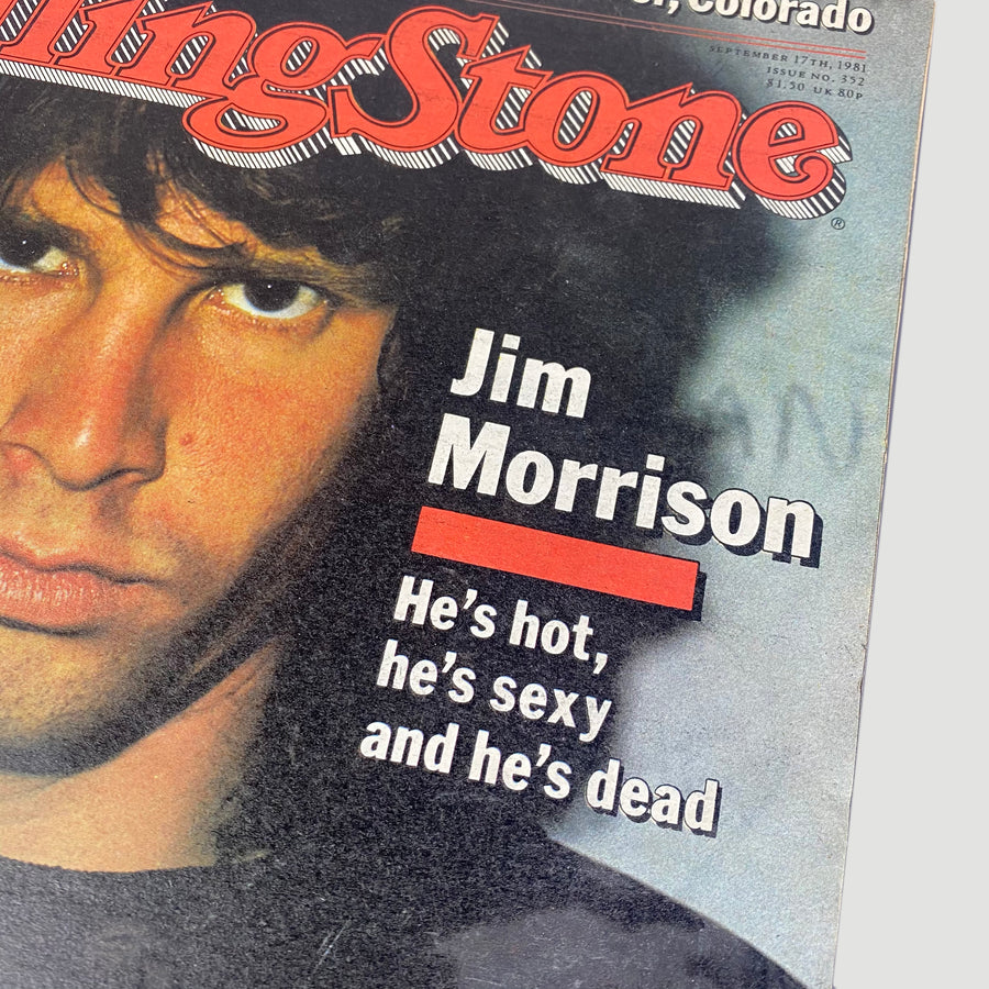 1981 Jim Morrison Rolling Stone Magazine