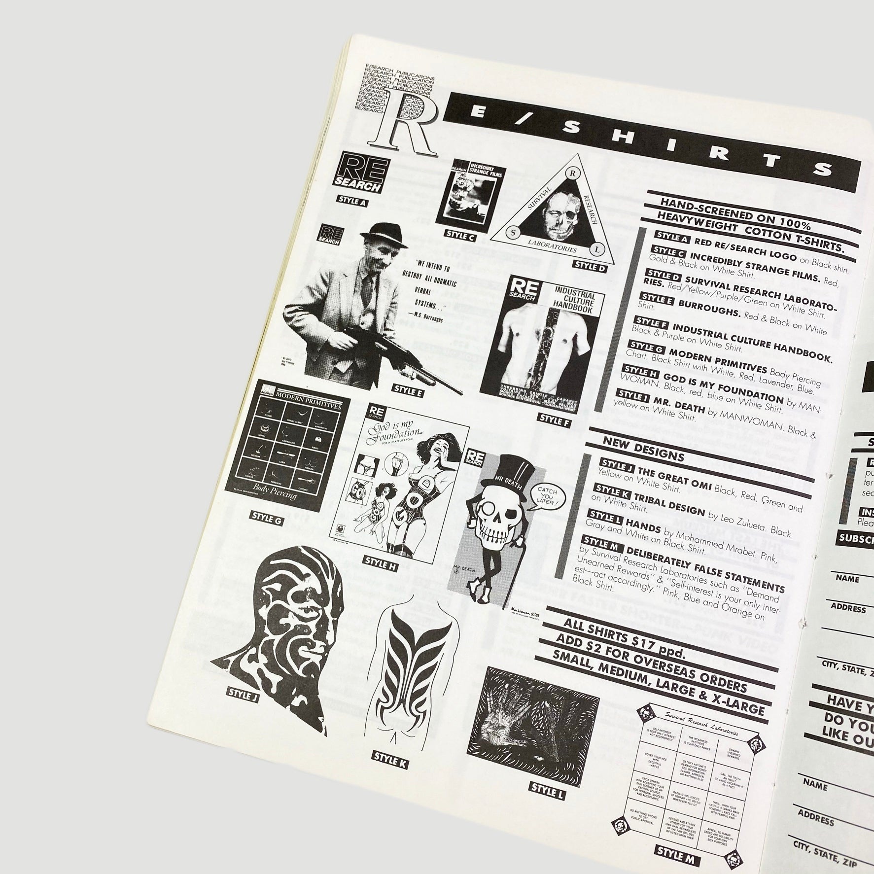 1984 RE/Search Magazine #8/9: J. G. Ballard