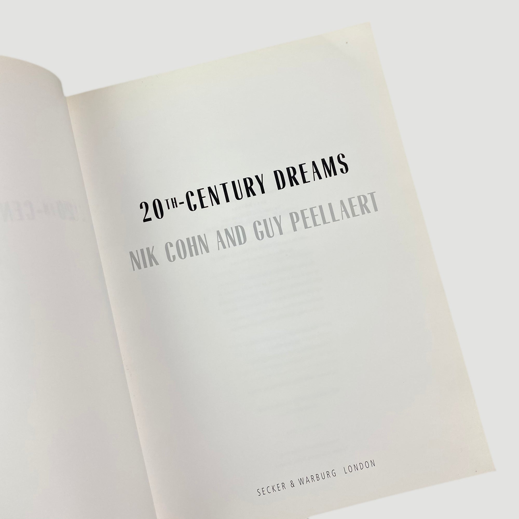 1999 ‘20th Century Dreams’ by Cohn & Peellaert