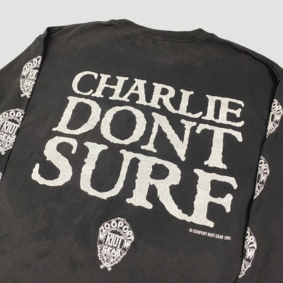 90's Zooport Riot Gear ‘Charlie Don't Surf’ T-Shirt