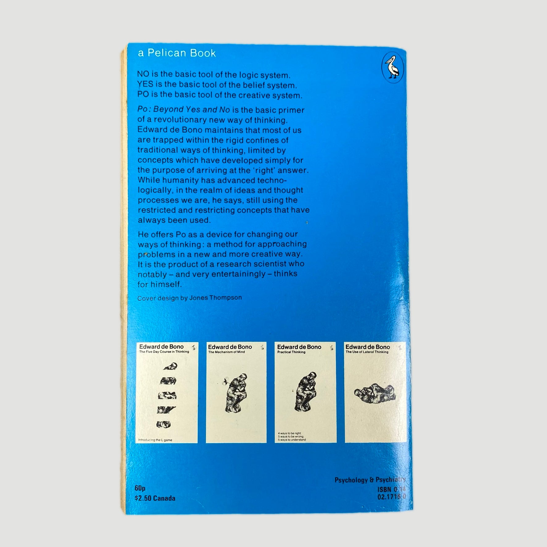 1976 Edward Bono 'Po: Beyond Yes and No' Pelican