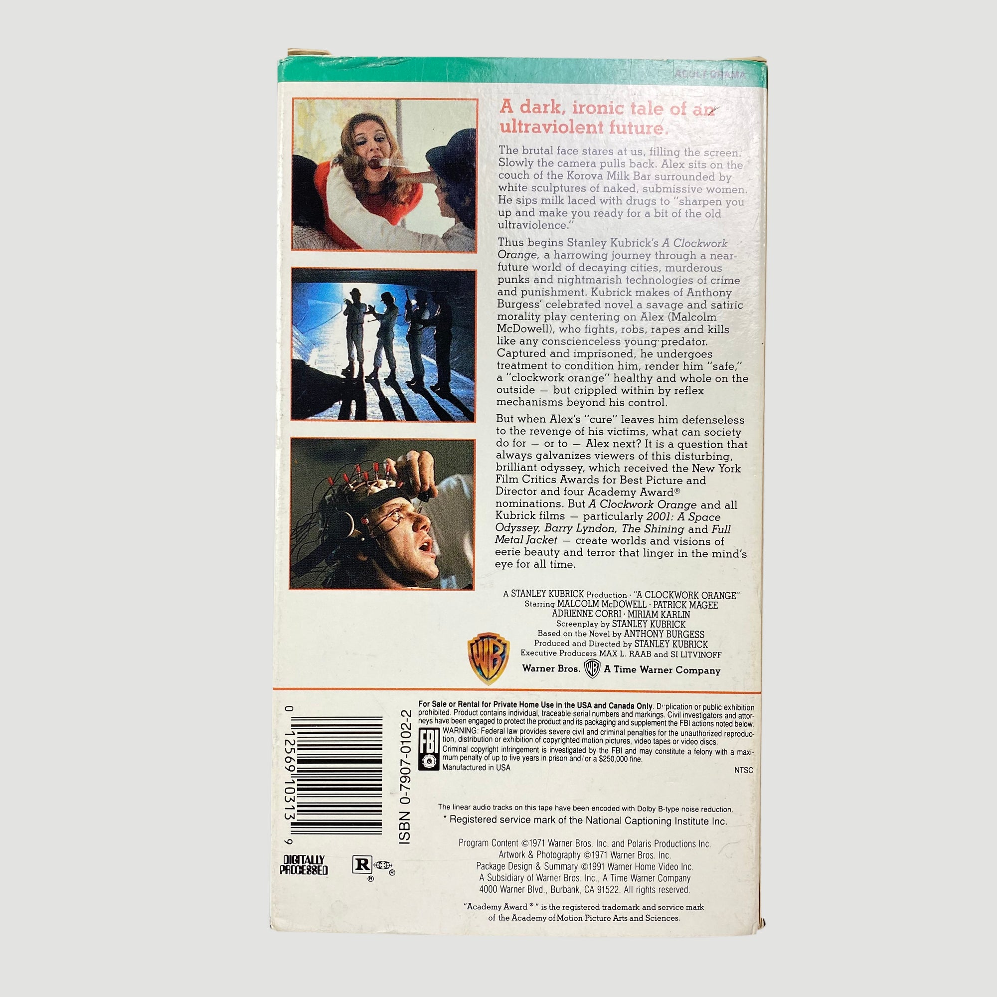 1991 'A Clockwork Orange' VHS