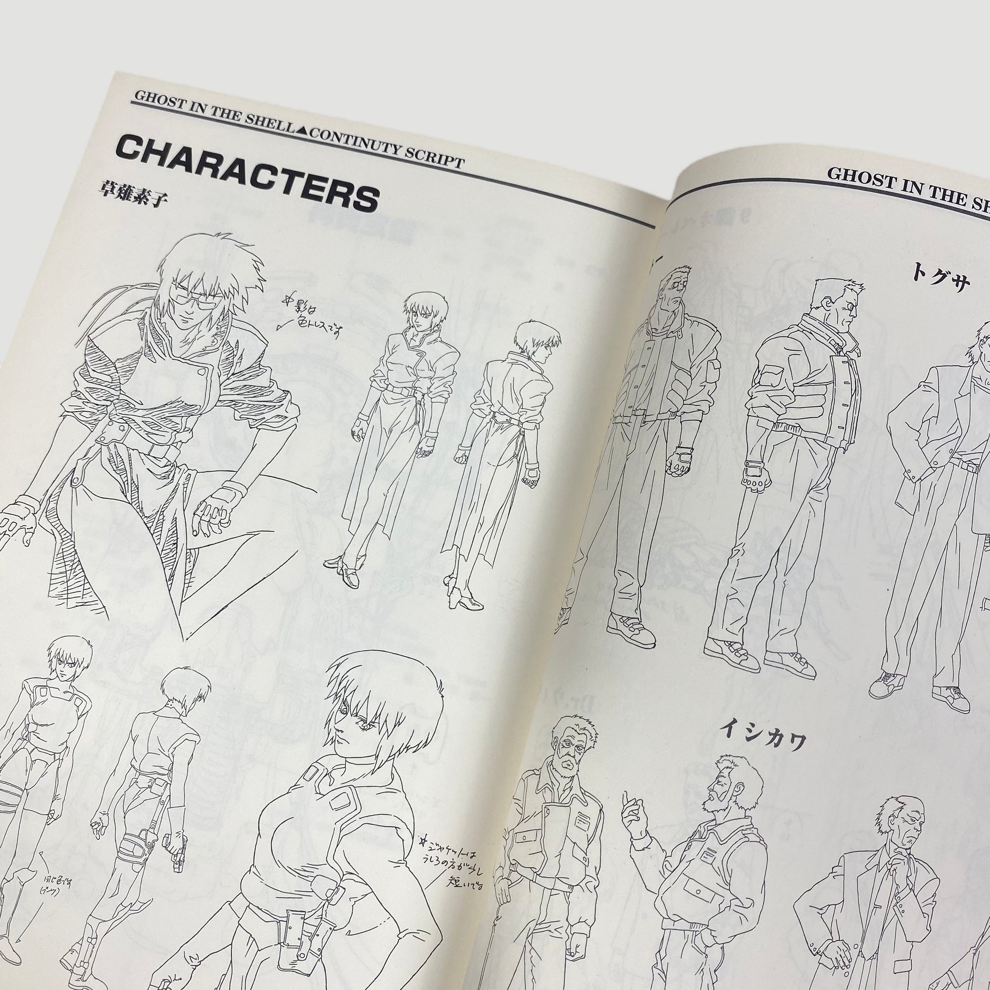 1997 Ghost in the Shell Continuity Storyboard Book