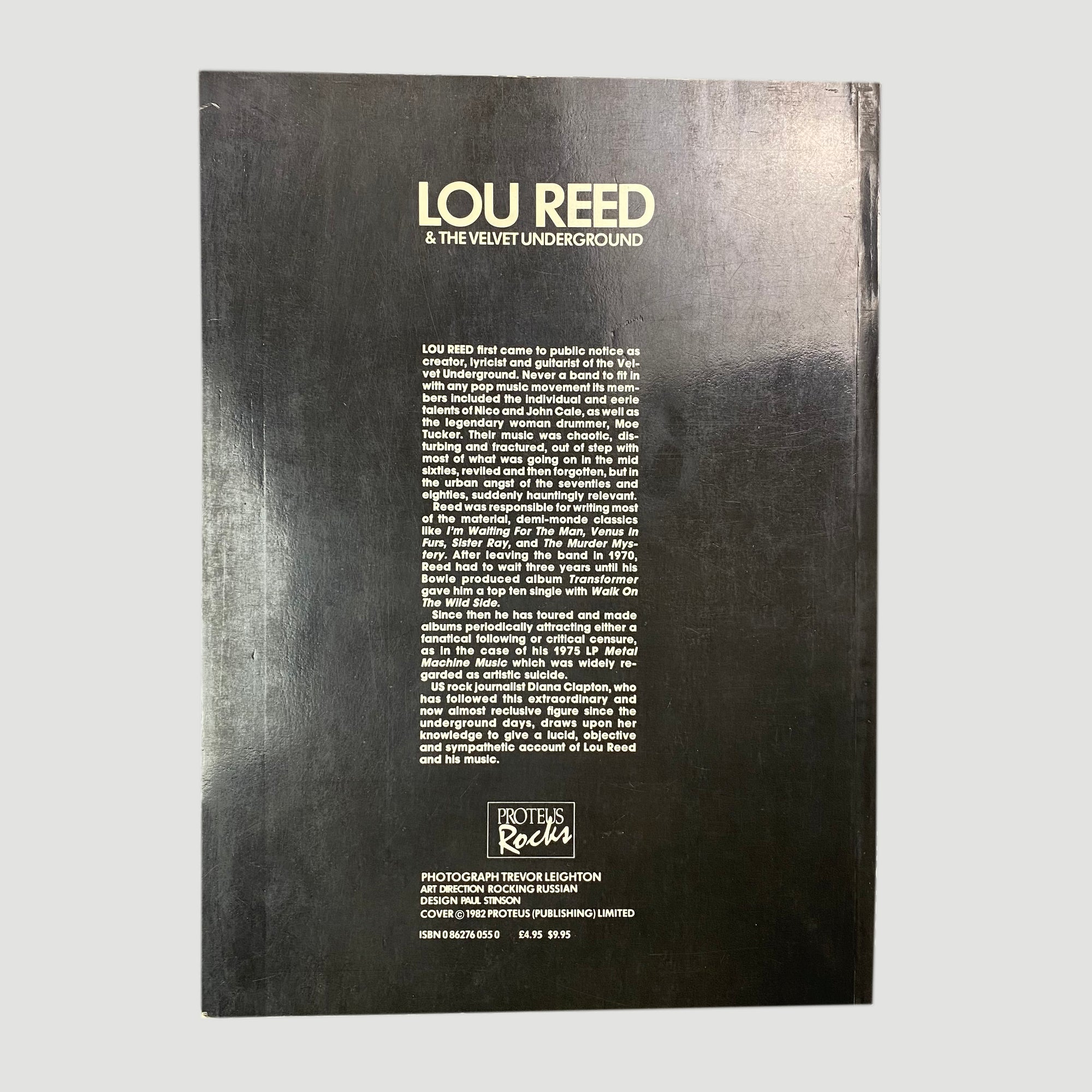 1982 Diana Clapton 'Lou Reed & The Velvet Underground'