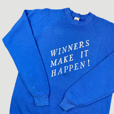 Early 90's 'Winners Make It Happen!' Sweatshirt