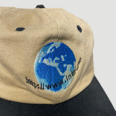 Late 90's Intel Globe Logo Strapback Cap